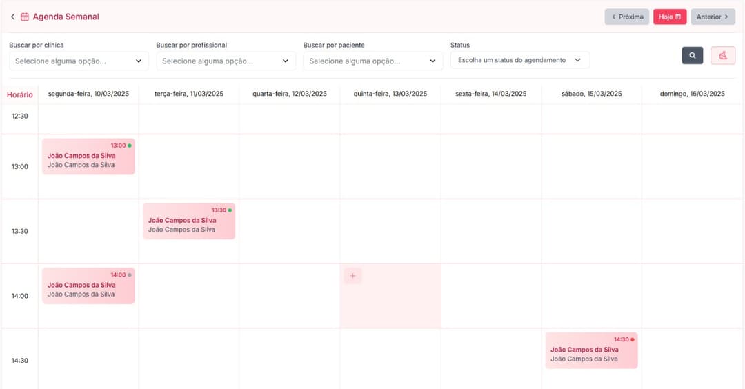 Gerenciamento de Agenda